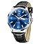8411p|black Band Blue Dial