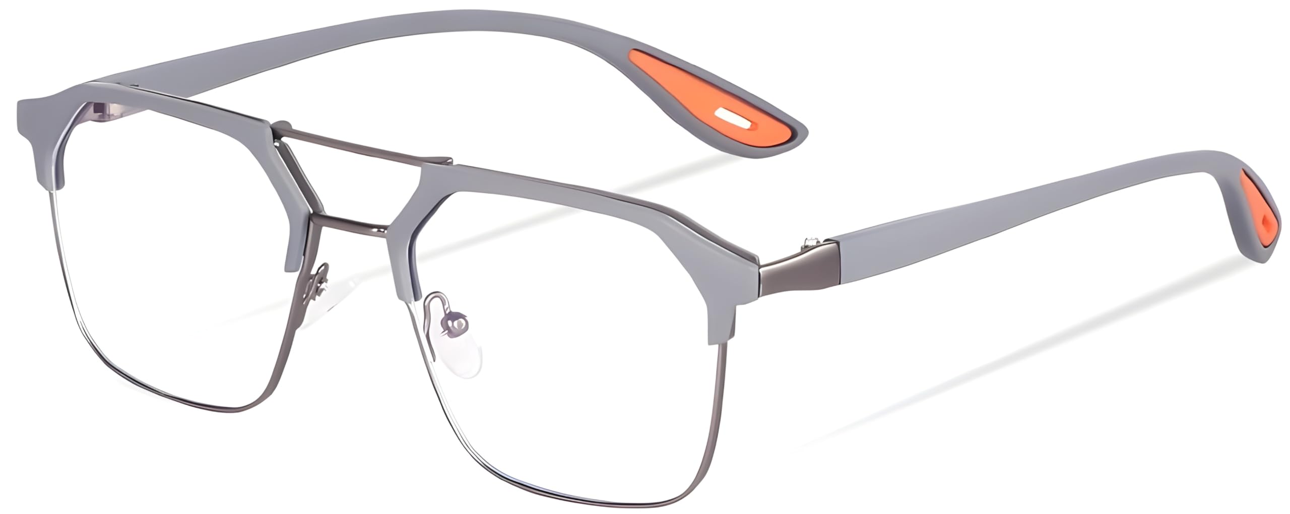 Eyeglasses Square Spectacles Clear Anti Blue Ray Blocking BlueCut Anti Glare Reduce zero Power Mobile computer Laptop Gaming protection For Men & Women.-image-8