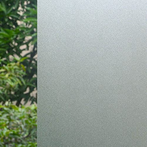 VSUDO Privacy Window Film, Frosted Glass Pattern Window Tint for Home, Static Cling Window Glass Stickers (44.5x400 cm)