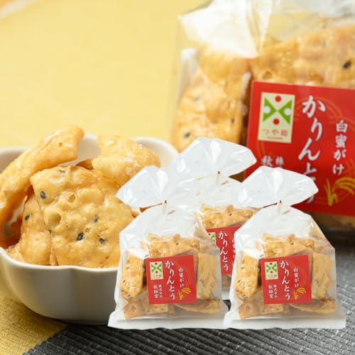 [秋鈴堂] つや姫 かりんとう(白蜜がけ) 50g ×3袋 特別栽培米 つや姫 [入金確認後45営業日以内発送]
