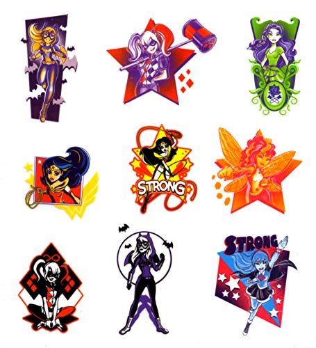 Dc Super Hero Girls - 75 Assorted Temporary Tattoos #TOP1