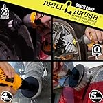 Drillbrush Automotive Soft White Drill Brush Set - Cloth, Vinyl, Fabric Seat Cleaner - Interior Car Detailing Kit - Leather Cleaning Brushes for Car Carpet - Wheel Cleaner Brush Drill Attachment Set - Image 2