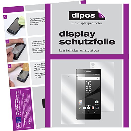 dipos I 6X Protection ecrán Compatible avec Sony Xperia Z5 Premium Films de Protection d'écran Transparent (3X Avant & 3X arrière)