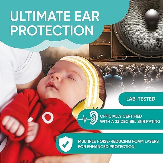 Image of Baby Ear Protection, Noise Cancelling Headphones for Babies and Toddlers Up to 36 Months