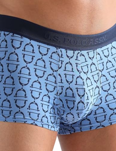 Image of U.S. Polo ASSN. Men PT005 Cotton Modal Printed Premium Underwear Trunks -Pack of 1