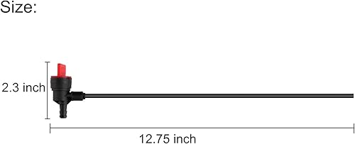 Miniatura 5 de 10L0L Tubo de recogida de sifón de combustible para Club Car DS 1992-up, precedente 2005-2008 carrito de golf de gas, con válvula de cierre,