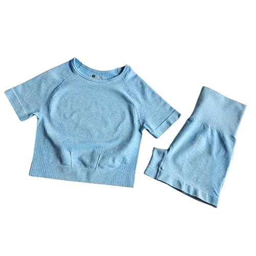 5 Conjuntos De Short e Colhete Sem Costura Respiravel Para - Treino, Ginasio, Academia, Yoga, Esport