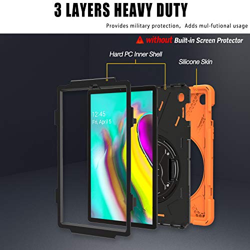 Coque Samsung Galaxy Tab A 10.1 2019 violette avec support rotatif 360
