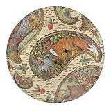 Ethnic Paisley Forest Animals Refrigerator Magnet Fridge Glass Sticker Office Kitchen Magnets Locker