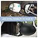 Sodcay 2 PCS Clamp-on Towing Mirrors, Universal Towing Mirrors, Towing Mirror Extensions, Adjustable Dual View Extender Mirror, for Car Trucks Trailer (Black)