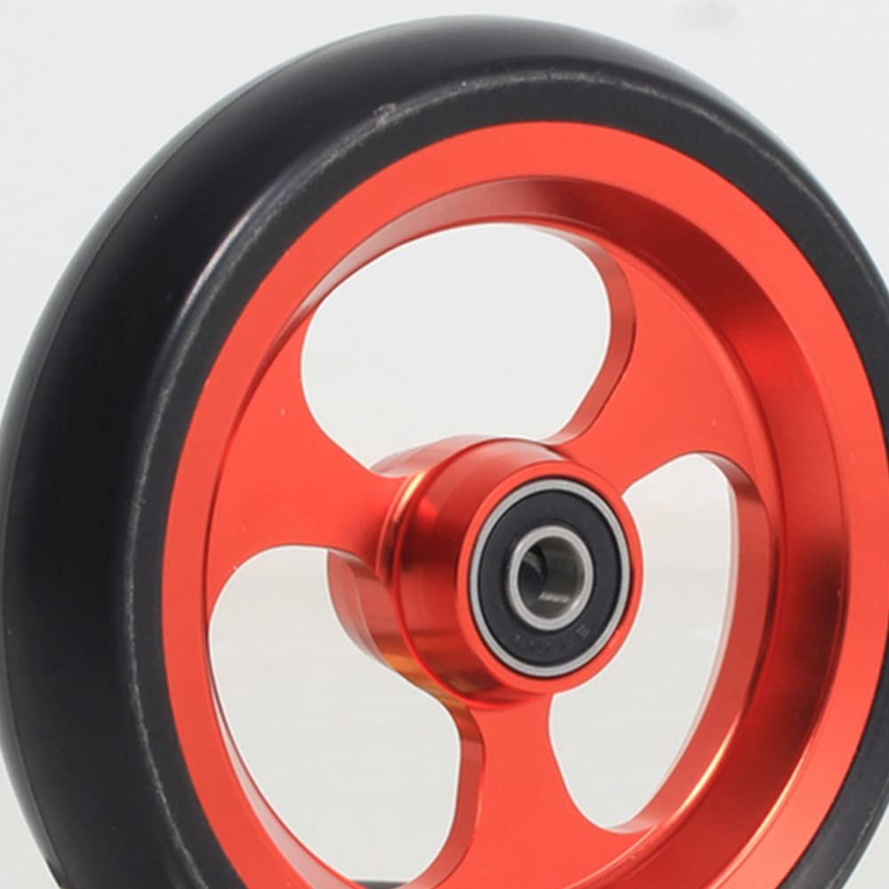 Ruedas Delanteras de Recambio para Sillas de Ruedas Deportivas, Ruedas Pequeñas Macizas de 4 Pulgadas, con Rodamientos 8mm, para Andadores, 2Piezas