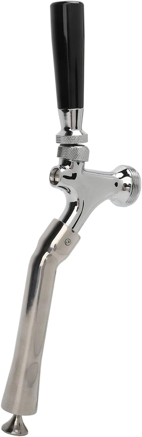 Beer Faucet Stainless Steel Draft Beer Keg Tap Turbocharged Less Foam Fits for Beer Tower Beer Shank