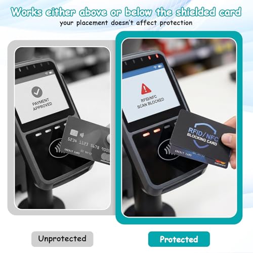 DOPENSPI 10 sztuk kart blokujących RFID, ochrona przed utratą danych radiowych, karty blokujące RFID/NFC, ultracienkie, do portfela, kart debetowych, kart kredytowych, paszportów, zapobiegania