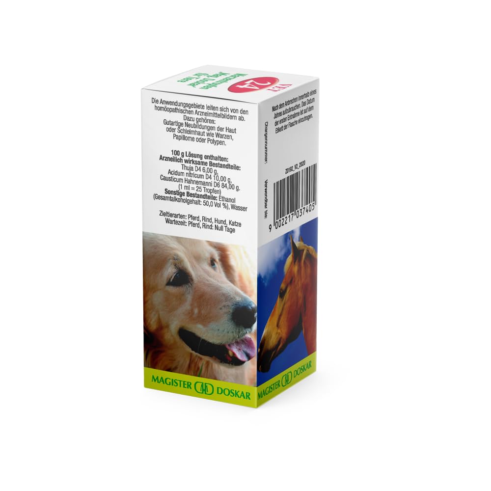 Nr. 24 – Homöopathische Warzentropfen für Tiere – 50 ml – sanfte Hilfe für Hunde, Katzen & Kleintiere