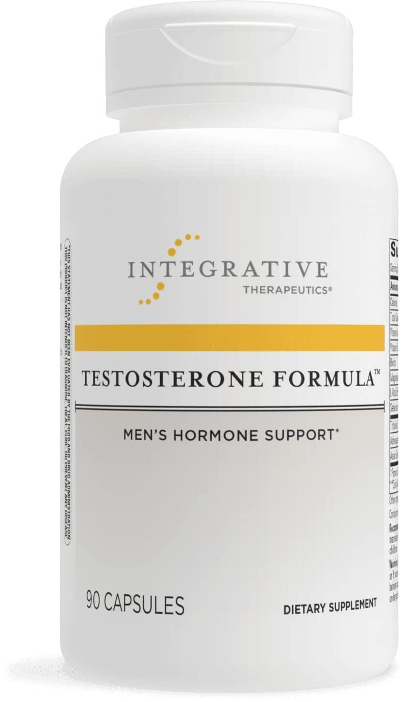 Integrative Therapeutics Testosterone Formula - Testosterone Formula with Ginseng & Tribulus to Support Healthy Testosterone Levels* - Male Health Supplement with KSM-66 Ashwagandha* - 90 Capsules