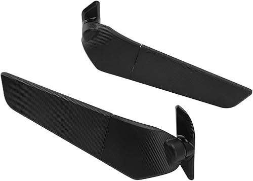 Miniatura 7 de Espejo retrovisor para motocicleta, 1 par de espejo modificado para motocicleta, ala de viento con visión amplia, espejos laterales giratorios