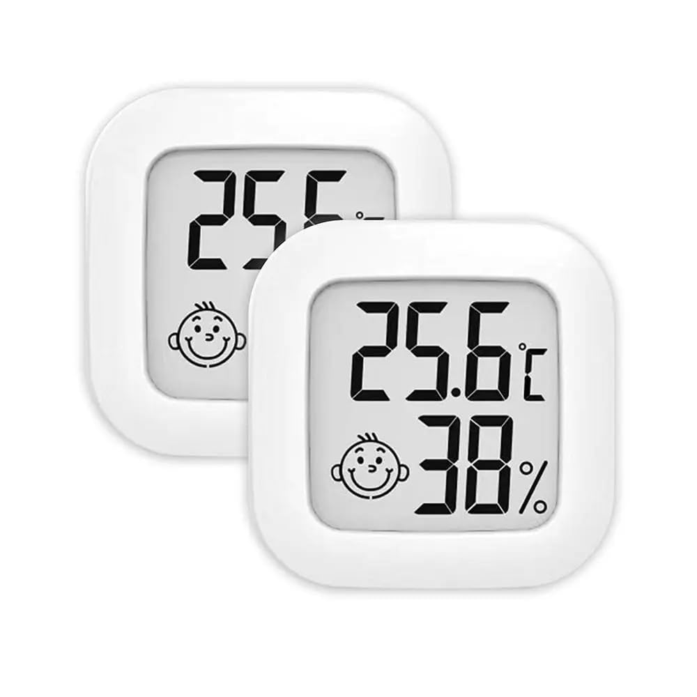 1/3/5/10 szt. Cyfrowy termometr higrometr elektroniczny komora wewnętrzna miernik wilgotności czujnik pomiaru temperatury stacja pogodowa do domu termometr (czarny, 10 sztuk)