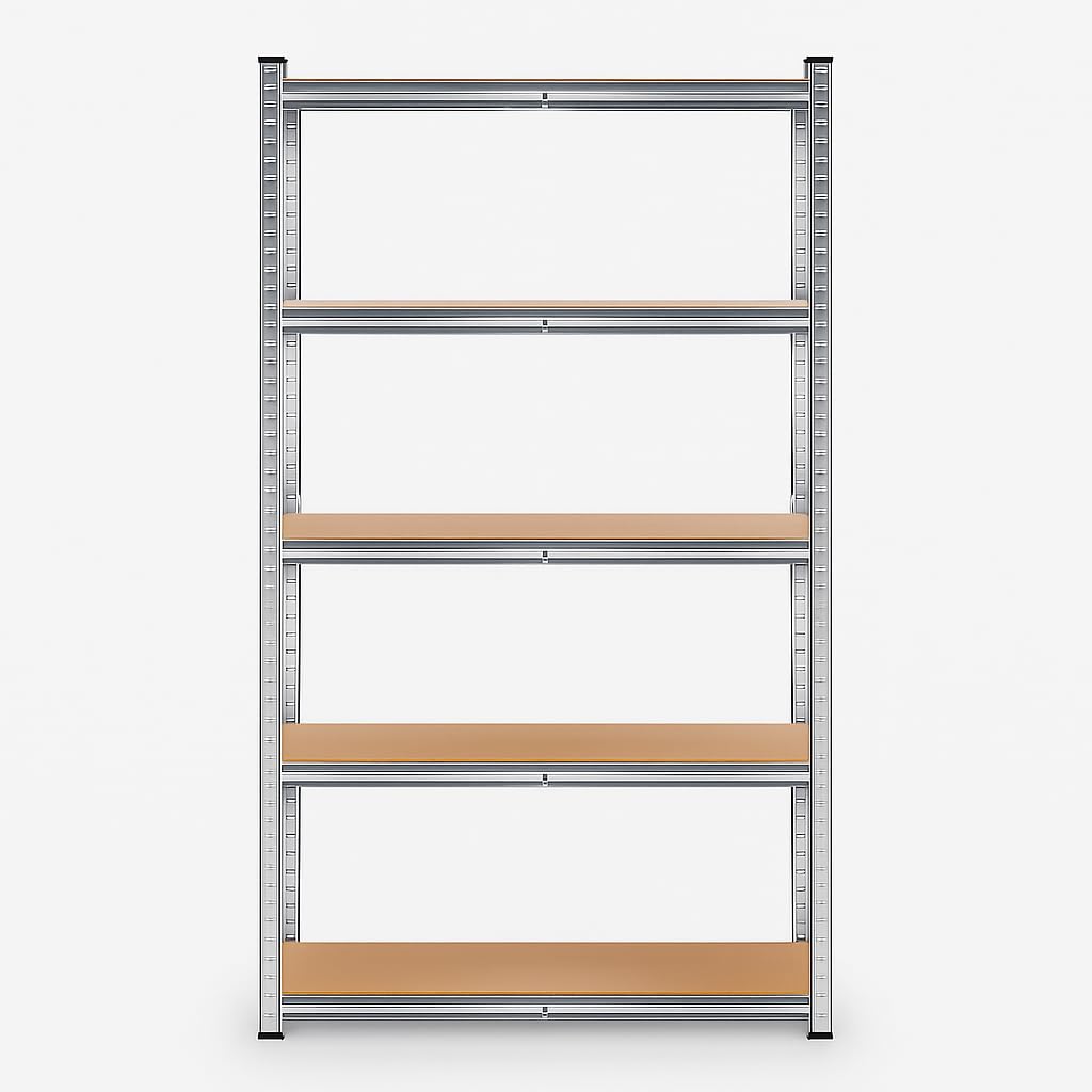 T-LoVendo Estantería Metálica Almacenaje de Acero Galvanizado + 5 Baldas MDF, 180 x 90 x 40cm, Modular, Baldas Ajustables, trastero, Garaje — view 8