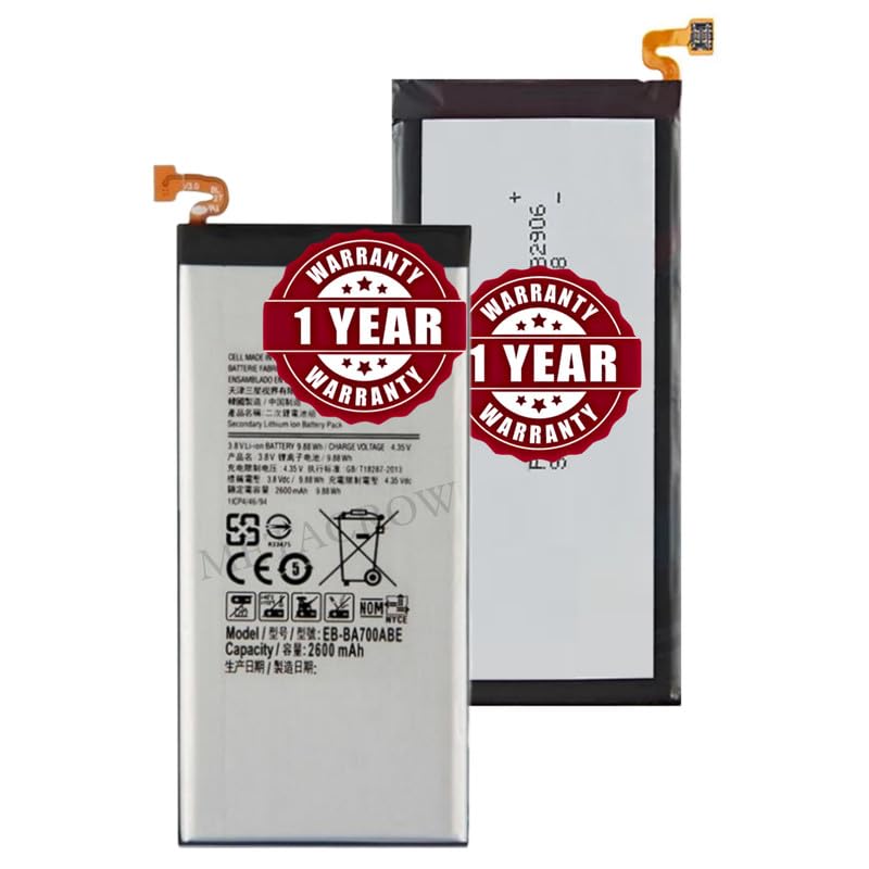 Image of Original EB-BA700ABE Battery Compatible for Samsung Galaxy A7 (SM-A700F) - (2600mAh) - 1 Year Warranty JK1