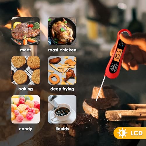 Thermomètre pour barbecue et dinde, l'accessoire de cuisine rétroéclairé - 5