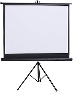 FMOGE Mobile Collapsible Projection Screen With Stand   43 HD Anti Crease OutdoorIndoor Movies Screen For Home Theater Cinema for Meeting Color Black Size 60inch FMOGE Mobile Collapsible Projection Screen With Stand   43 HD Anti Crease OutdoorIndoor Movies Screen For Home Theater Cinema for Meeting Color Black Size 60inch