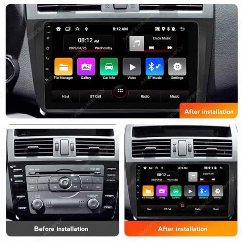 Autoradio para Mazda 6 II GH 2007-2012 con CarPlay Android Auto y pantalla GPS 4G+64G 2