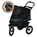 Pet Gear No-Zip NV Pet Stroller for Cats/Dogs, Zipperless Entry, Easy One-Hand Fold, Gel-Filled Tires, Plush Pad + Weather Cover Included, Optional Divider, Rose