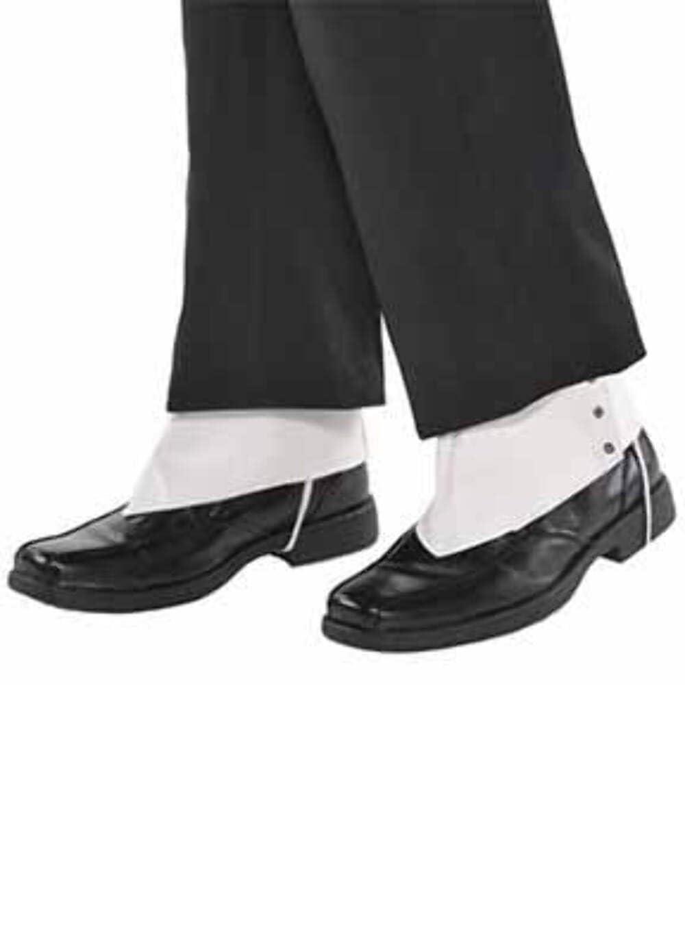amscan 843006-55 Erwachsene Roaring 20s Gangster Spats – 1 Stück, weiß, Einheitsgröße