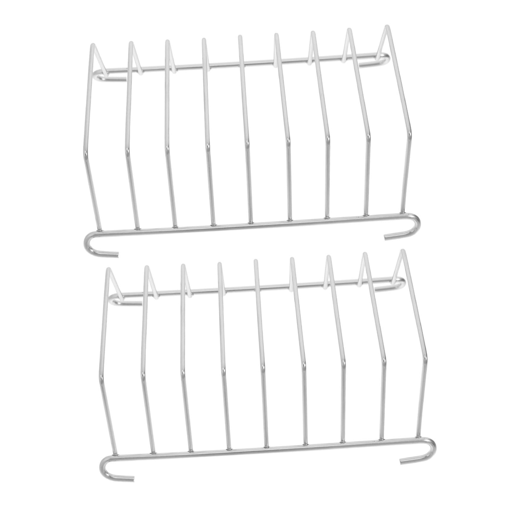HOODANCOS 2Pcs Stainless Steel Toast Rack Durable Bread Cooling Stand for Kitchen Reusable Toast Storage Holder for Home Baking Events Easy to Clean Space Saving Design