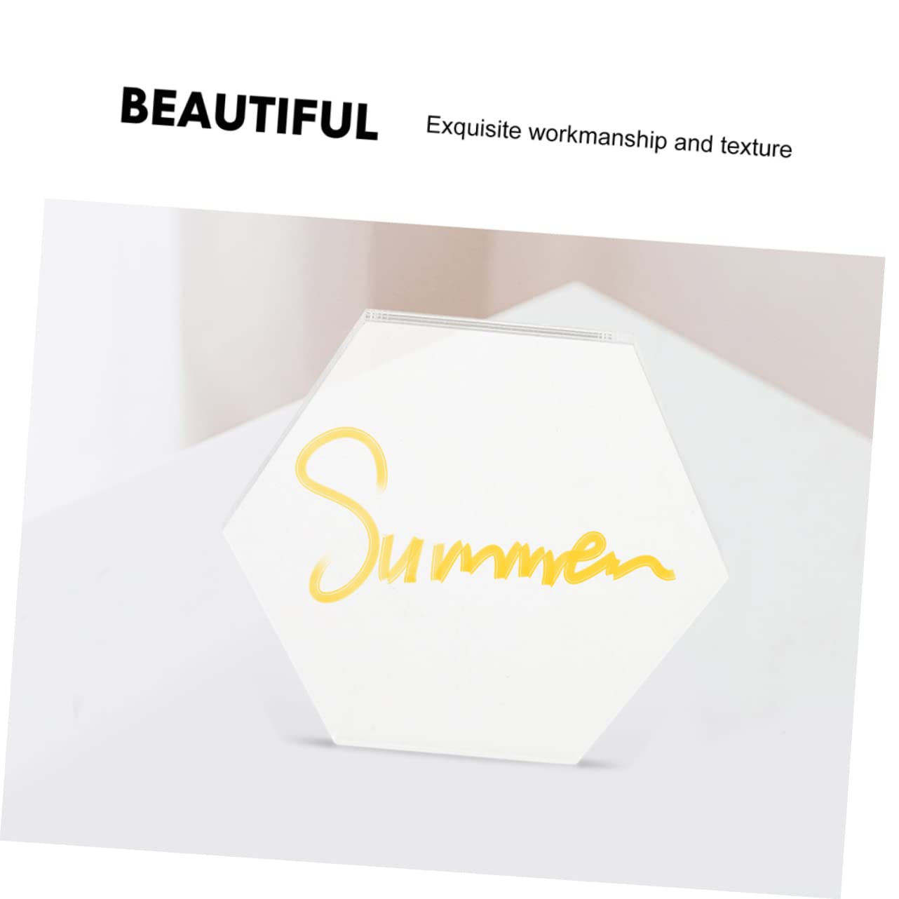10pcs Transparent Hexagonal Acrylic Boards for DIY Projects Easy to Decorative Display for Weddings Art Classes and Home Decor