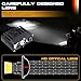 JALN7 Dual Color LED Light Pods Spotlights Fog Lamp Headlight for Motorcycle Truck Car SUV ATV 30000LM 24V 12V Fan design High Low Beam AMBER+WHITE 120W 2PCS