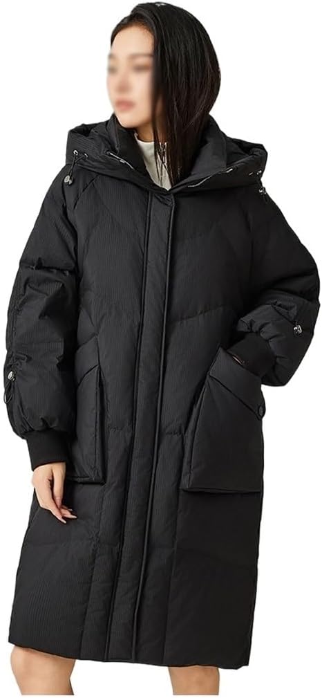 Winter Down Jacket Women's Medium-length Hooded Korean Thickened Warm