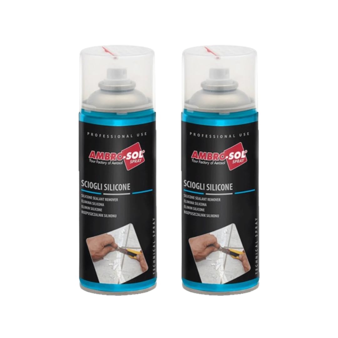 Sciogli Silicone, Rimuovi Silicone e Sigillanti senza Rovinare le Superfici, Confezione da 2 x 400 ml