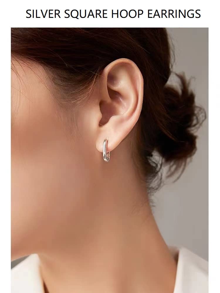 Orecchini Donna Argento 925 Orecchini Anallergici Donna,3 Coppie Orecchini Cerchio Oro Piccoli per le Donne Uomini Ragazza Orecchini Donna Set 10mm,14mm