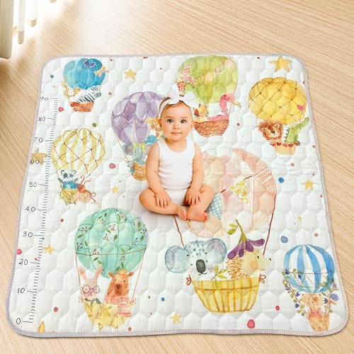 Trends by Twins® Alfombra bebé acolchada plegable 127x127cm, Colchoneta bebé suelo antideslizante, Tapete actividades y juegos, Alfombra infantil lavable para gateo y primeros pasos.