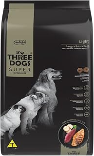 Ração Three Dogs Super Premium Light Frango Batata Doce 10,1kg
