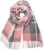 hervorragender Tragekomfort TOM TAILOR Denim Damen Weicher Karierter Schal, Rosa (Rose Herringbone Che 18828), Einheitsgröße