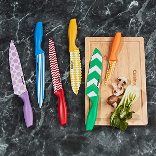 Cuisinart C55-12Pr1 12-Piece Printed Color Knife Set With Blade Guards, Multicolored #TOP6