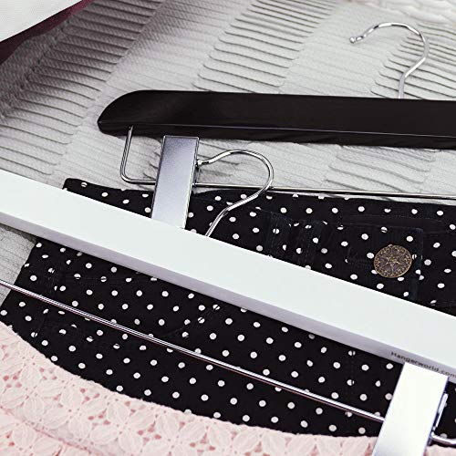 HANGERWORLD 3 Grucce in Legno Premium 36cm Laccato...