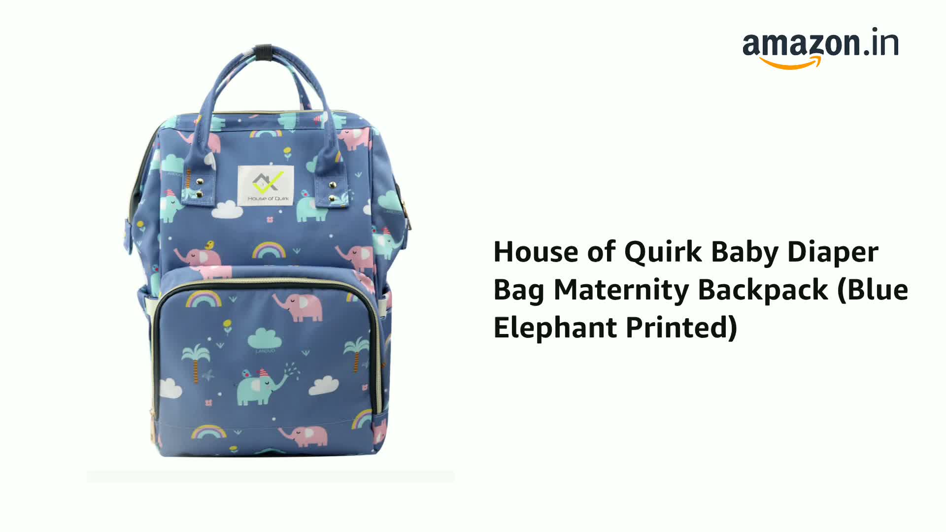 Buy House of Quirk Baby Diaper Bag Maternity Backpack (Blue