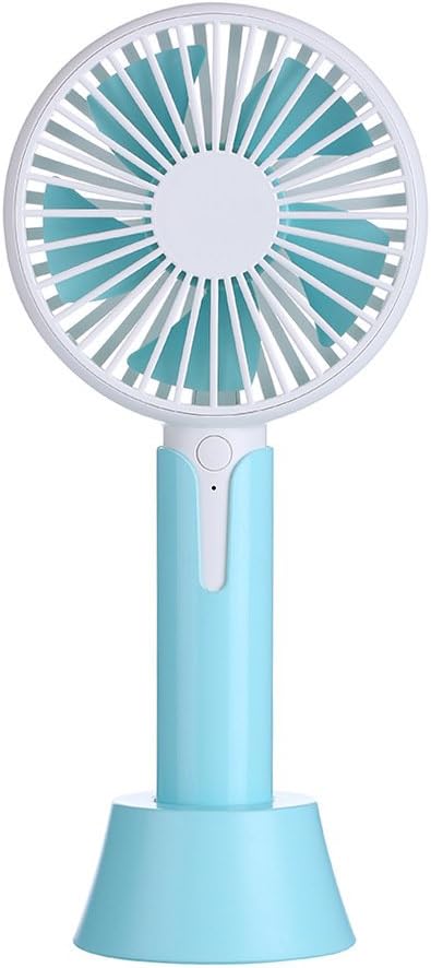 HUAHAT HuaHat JaneEyre Portable Electric Fans Handheld Portable Mini Fans Macaroon Color with Aromatherapy Tank Desk Fans (Without Aromatherapy, Blue)