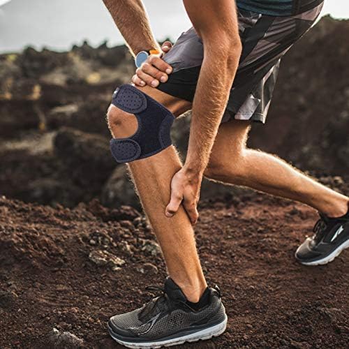 Thx4COPPER Compression Dual Patella Knee Brace for Pain Relief, Adjustable Knee Strap Support for Running, Jumper, Gym Exercise, Arthritis, Tendonitis, Injury Recovery, Joints and Muscles-L/XL