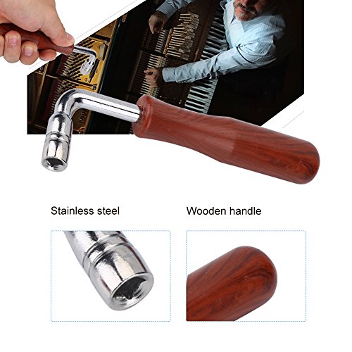 SolUptanisu Piano Tuning Tools Kit professionell Klavier Tuning Hammer L Form Piano Tuner Gummi Tuning Dämpfer Kit Temperament Streifen Werkzeuge DIY Fixing Set