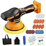 Cordless Buffer Polisher Kit For DEWALT 20V LI-ION Battery.6-Inch Orbital Buffer...
