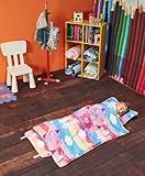 EVERYDAY KIDS Nap Mat with Removable Pillow - Unicorn Dreams - Carry Handle with Straps Closure, Rollup Design, Soft Microfiber for Preschool, Daycare, Travel Sleeping Bag - Ages 3-6 Years
