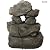 Sunnydaze Layered Rock Waterfall 32-Inch Polyresin and Fiberglass Outdoor Rock Fountain with LED Lights