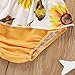 KAGAYD Toddler Baby Girl Fashion Swimsuit Cute Floral Print Bikini Set Swimwear Summer Beach Holiday (Yellow, 2-3 Years)