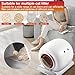 Self Cleaning Litter Box, 65L Automatic Cat Litter Box Self Cleaning for Multiple Cats, All-Around Safe Protection, Odor Removal, APP Control Smart Litter Box with 2 Rolls Liners