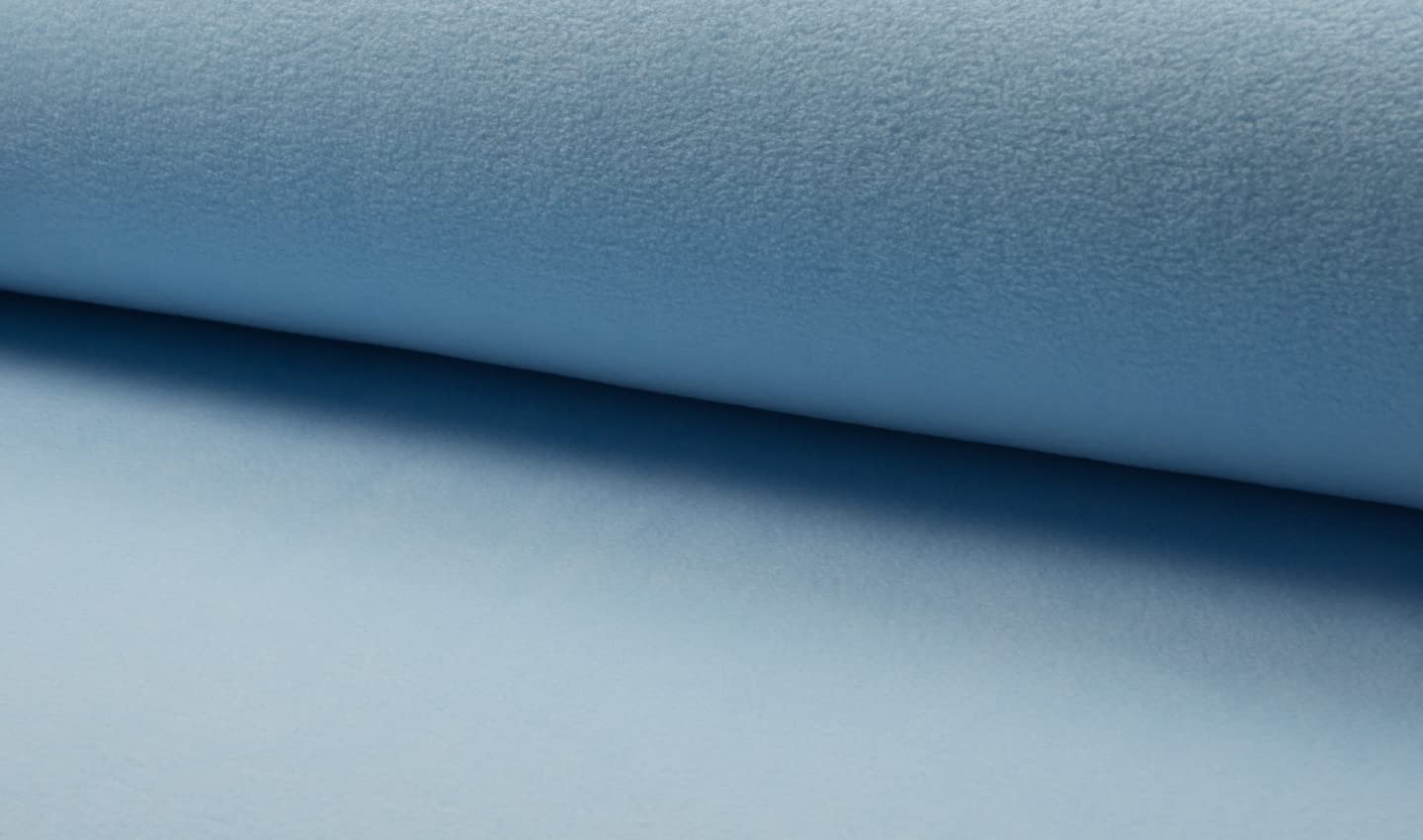 Lambskin Polar Fleece Fabric Material - Light Blue, 1Mtr 150cm x 100cm