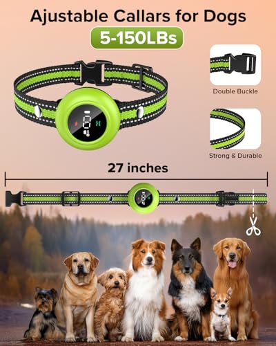 Image of XDX 2-in-1 Dog Shock Collar & Bark Collar - 3300FT Dog Training Collar with Remote, Automatic Anti-Barking, 5 Adjustable Sensitivity Levels, IP67 Waterproof E-Collar for Small Medium Large Dogs